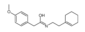 N-(2-(环己-1-烯-1-基)乙基)-2-(4-甲氧基苯基)乙酰胺结构式