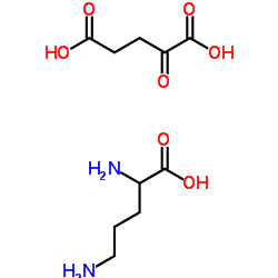 L-鸟氨酸 alpha-酮戊二酸 (1:1)结构式
