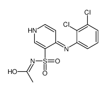 N-[4-(2,3-dichloroanilino)pyridin-3-yl]sulfonylacetamide结构式