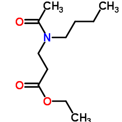 Ethyl N-acetyl-N-butyl-β-alaninate Structure