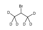 溴代异丙烷-d6结构式