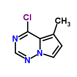 4-氯-5-甲基吡咯并[2,1-f][1,2,4]三嗪结构式