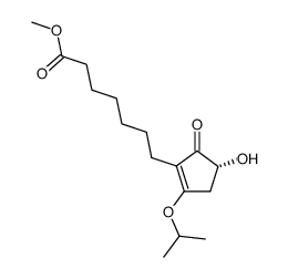 7-((R)-4-Hydroxy-2-isopropoxy-5-oxo-cyclopent-1-enyl)-heptanoic acid methyl ester Structure