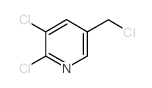 2,3-二氯-5-(氯甲基)吡啶结构式