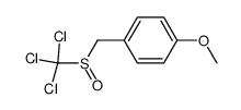 p-methoxybenzyl trichloromethyl sulfoxide Structure