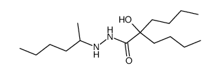 2-Butyl-2-hydroxy-hexanoic acid N'-(1-methyl-pentyl)-hydrazide Structure