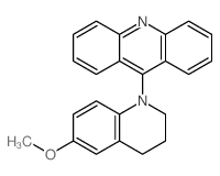 Acridine, 9-(3,4-dihydro-6-methoxy-1(2H)-quinolinyl)-结构式