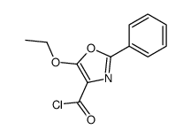 5-ETHOXY-2-PHENYLOXAZOLE-4-CARBONYL CHLORIDE Structure