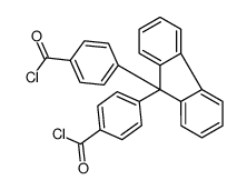 4-[9-(4-carbonochloridoylphenyl)fluoren-9-yl]benzoyl chloride结构式