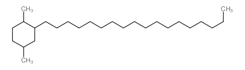 Cyclohexane, 1,4-dimethyl-2-octadecyl- Structure