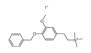 (4-benzyloxy-3-methoxy-phenethyl)-trimethyl-ammonium, iodide Structure