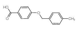 4-[(4-甲基苄基)-氧基]苯羧酸结构式