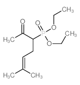 3-diethoxyphosphoryl-6-methyl-hept-5-en-2-one结构式