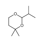 4,4-dimethyl-2-propan-2-yl-1,3-dioxane结构式