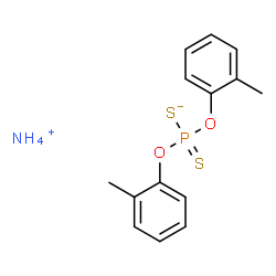 ammonium O,O-bis(methylphenyl) dithiophosphate structure