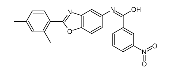 N-[2-(2,4-dimethylphenyl)-1,3-benzoxazol-5-yl]-3-nitrobenzamide Structure