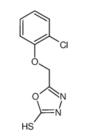 5-(2-氯苯氧基甲基)-[1,3,4]噁二唑-2-硫醇结构式