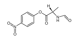 N-formyl-L-alanine 4-nitrophenyl ester结构式