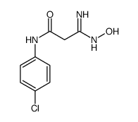 N-(4-氯-苯基)-2-(n-羟基甲脒基)-乙酰胺结构式