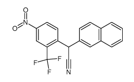α-[4-nitro-2-(trifluoromethyl)phenyl]-2-naphthaleneacetonitrile Structure