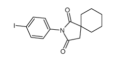 2-(4-iodophenyl)-2-azaspiro[4.5]decane-1,3-dione结构式