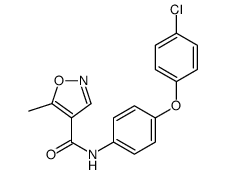 N-[4-(4-chlorophenoxy)phenyl]-5-methyl-1,2-oxazole-4-carboxamide Structure