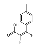 2,3-difluoro-3-(4-methylphenyl)prop-2-enoic acid Structure