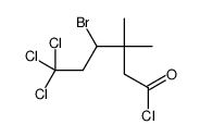 4-bromo-6,6,6-trichloro-3,3-dimethylhexanoyl chloride结构式