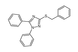 3-benzylsulfanyl-1,5-diphenyl-1,2,4-triazole Structure