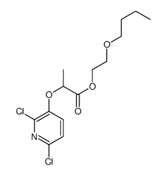 2-butoxyethyl 2-(2,6-dichloropyridin-3-yl)oxypropanoate结构式
