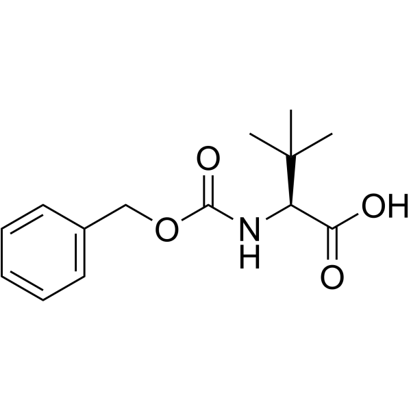 Cbz-L-叔亮氨酸结构式