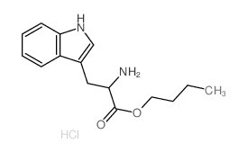 L-Tryptophan, butylester, hydrochloride (1:1) structure