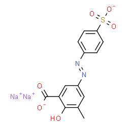 2-HYDROXY-3-METHYL-5-((4-SULFOPHENYL)AZ&结构式