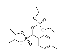 Phosphorsaeure-1-(diethoxyphosphinyl)-(4-methylphenyl)-methyl-diethylester Structure
