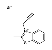 2-methyl-3-prop-2-ynyl-1,3-benzothiazol-3-ium,bromide Structure