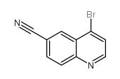 4-溴-6-氰基喹啉结构式