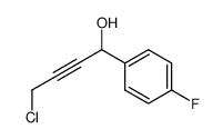 1-(p-Fluorphenyl)-4-chlor-2-butin-1-ol结构式