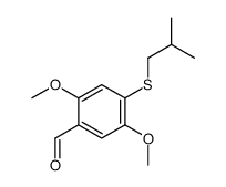2,5-dimethoxy-4-(2-methylpropylsulfanyl)benzaldehyde结构式