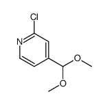 2-chloro-4-(dimethoxymethyl)pyridine Structure