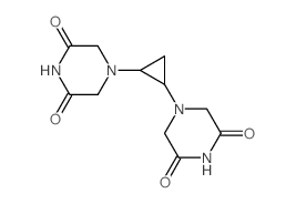 4-[2-(3,5-dioxopiperazin-1-yl)cyclopropyl]piperazine-2,6-dione结构式