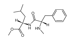 N-methyl-L-phenylalanyl-L-leucine methyl ester结构式