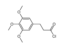 3-(3',4',5'-trimethoxyphenyl)propionyl chloride Structure