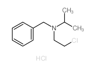 benzyl-(2-chloroethyl)-propan-2-yl-azanium chloride Structure
