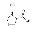 (R)-thiazolidine-4-carboxylic acid hydrochloride结构式