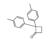 2,2-bis(4-methylphenyl)cyclobutan-1-one Structure