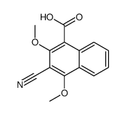 3-cyano-2,4-dimethoxynaphthalene-1-carboxylic acid结构式