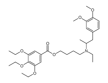 3,4,5-Triethoxybenzoic acid 4-[ethyl[2-(3,4-dimethoxyphenyl)-1-methylethyl]amino]butyl ester结构式