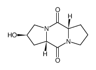 cyclo-(L-prolyl-trans-4-hydroxy-L-prolyl) Structure