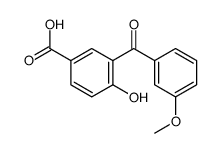 4-hydroxy-3-(3-methoxybenzoyl)benzoic acid结构式