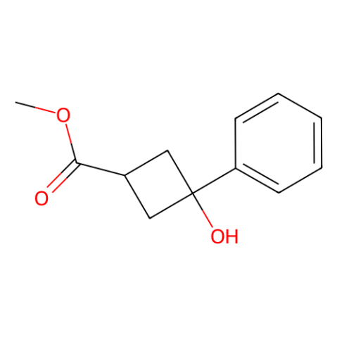3-羟基-3-苯基环丁烷羧酸甲酯结构式
